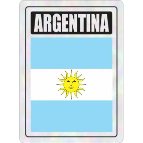 Argentina Prismatic Hologram Car Decal Sticker