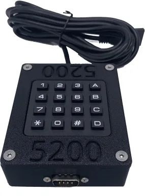 Atari 5200 DB15 to DB9 adapter with Keypad FOR USE with Sega Genesis Amiga Amstrad Commodore Joystick Pad (sold separately)