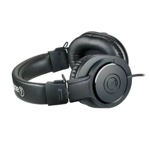 Audio-Technica ATH-M20x/1.2m Short Cable Version - Studio Closed Back Phones With 40mm Drivers