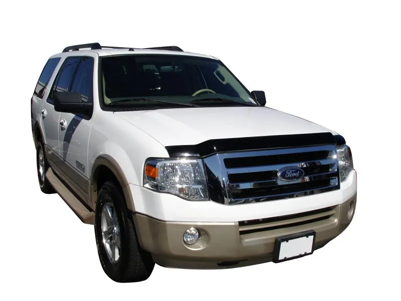 AVS 07-17 Ford Expedition Aeroskin Low Profile Acrylic Hood Shield - Smoke