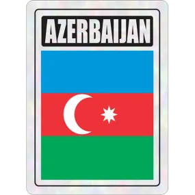 Azerbaijan Prismatic Hologram Car Decal Sticker