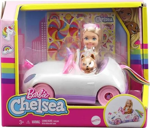 Barbie Chelsea Doll & Unicorn Toy Car