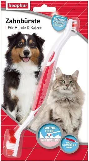 Beaphar Double-Headed Toothbrush For Dogs And Cats