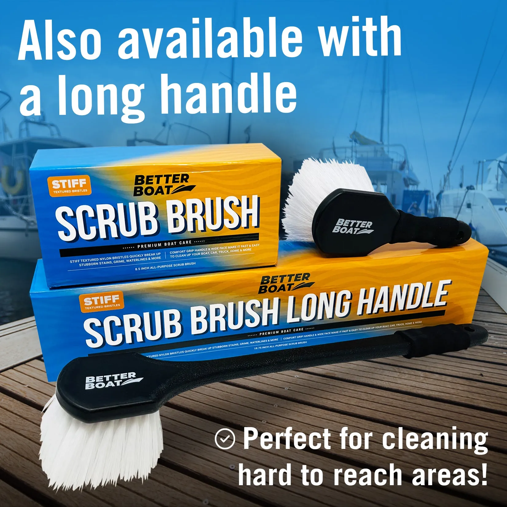 Better Boat Stiff Scrub Brushes