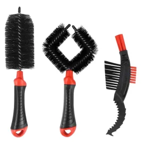 Bike Cleaning Brush MTB Bicycle Wheel Tire Rim Brush Washing Cleaning Tool Set Multifunction Cycling Hub Gears Brush