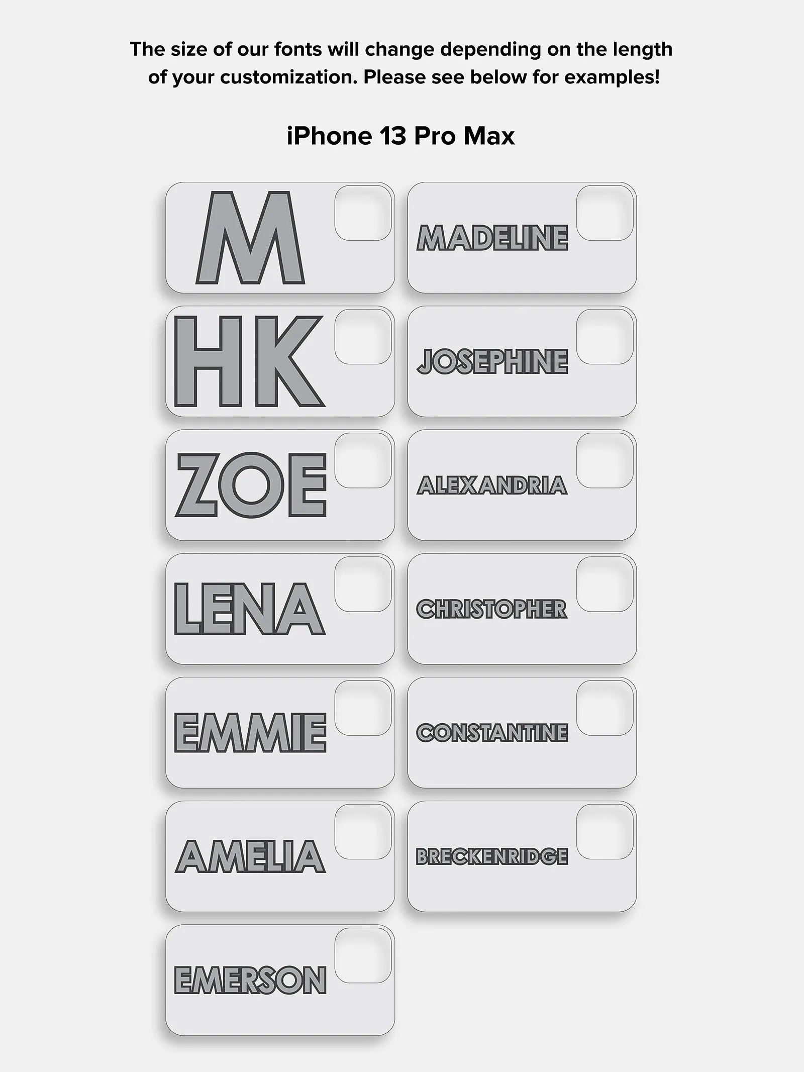 Block Font Custom iPhone Case - Lavender/White