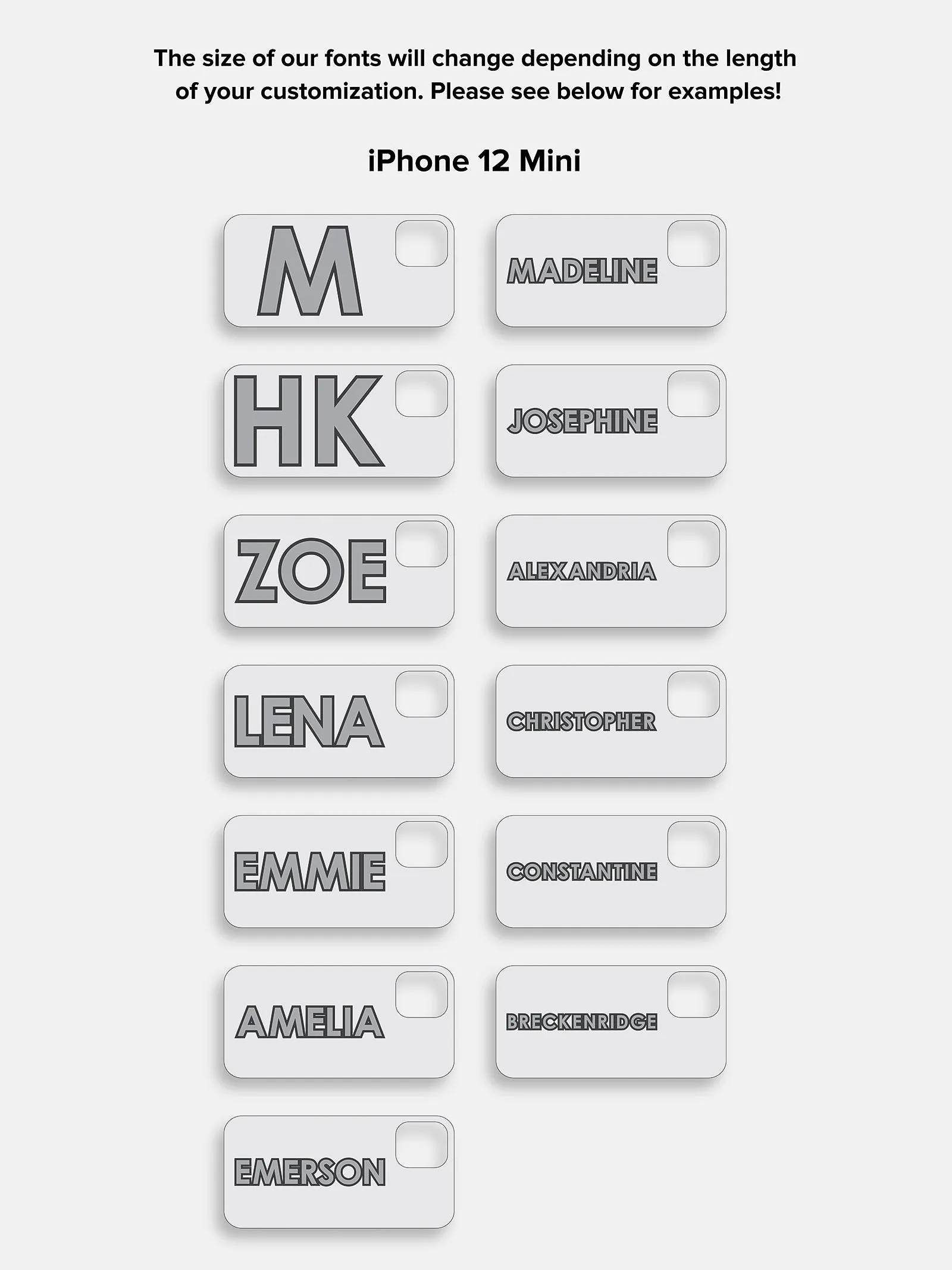 Block Font Custom iPhone Case - Lavender/White