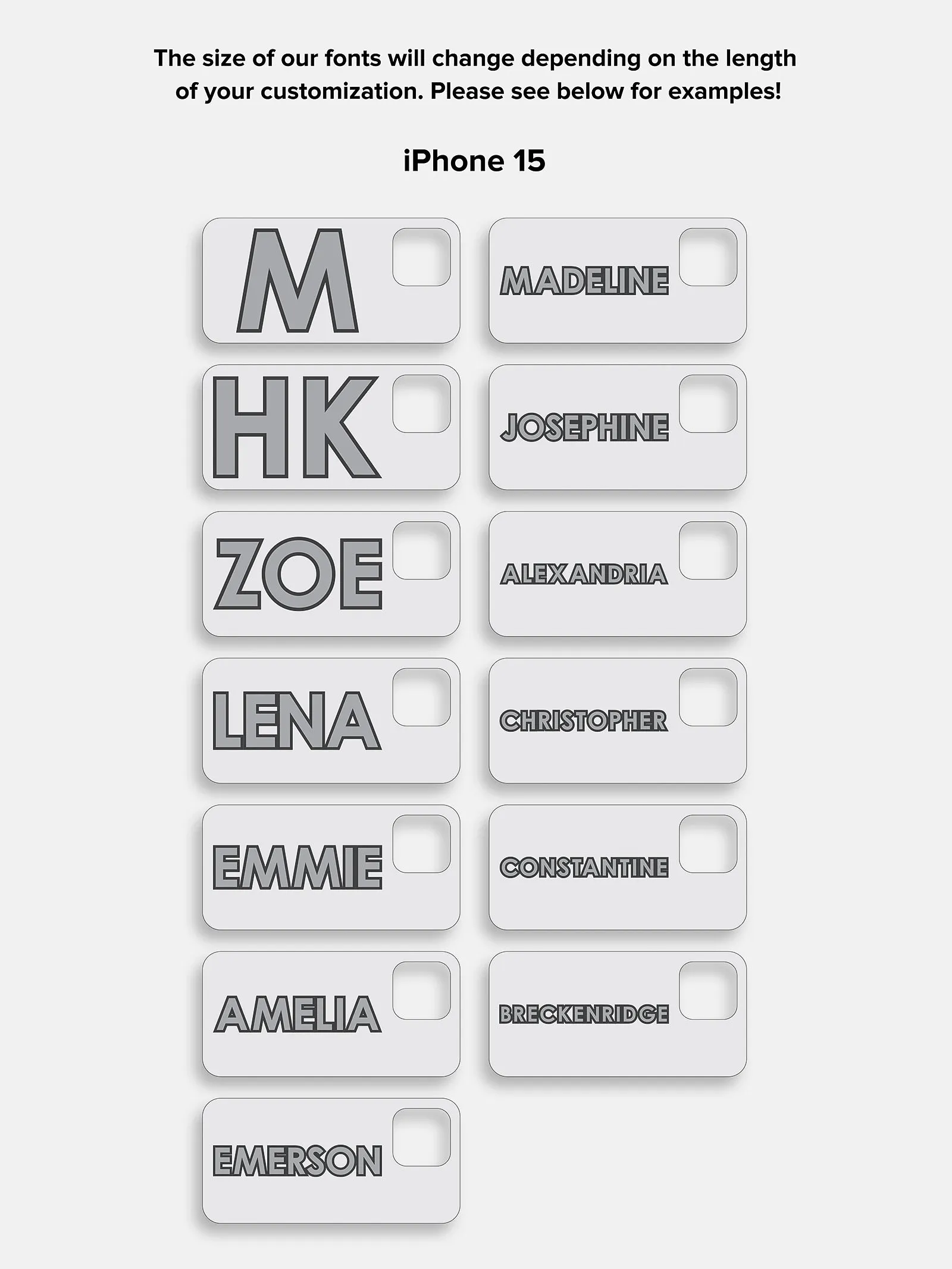 Block Font Custom iPhone Case - Lavender/White