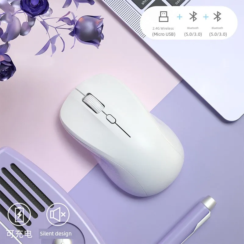 Bluetooth Girl Cute USB Battery Wireless Mouse