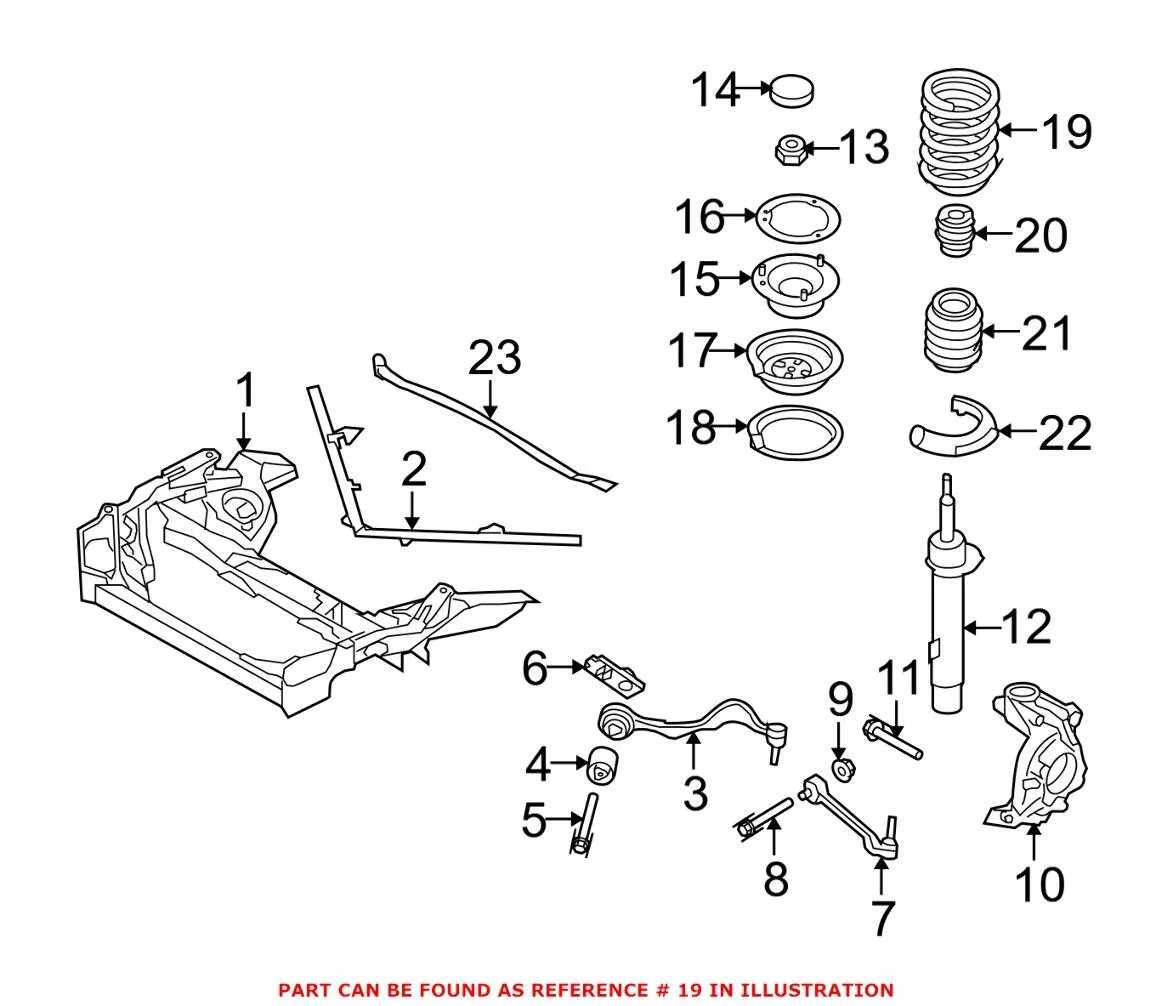 BMW Coil Spring – Front 31336767379