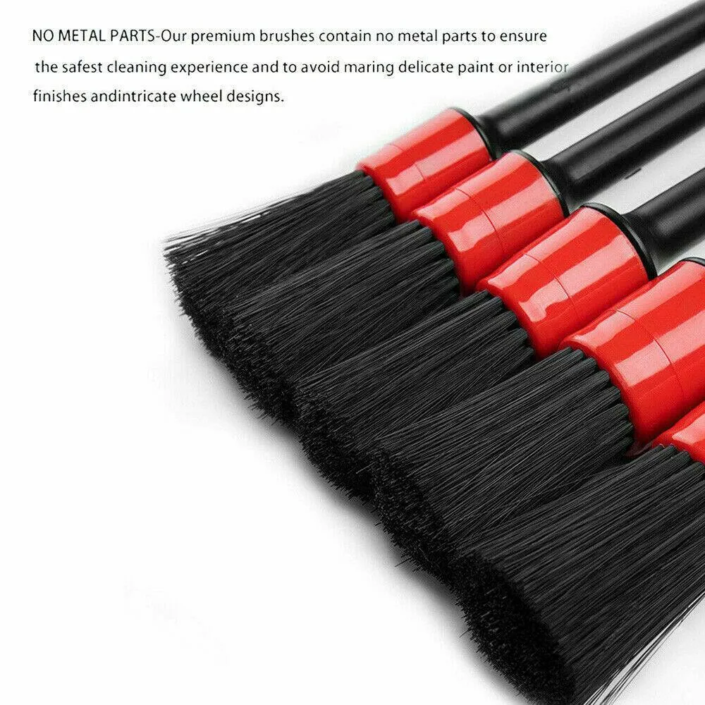 Boars Hair Soft Detail Brushes Set of 5