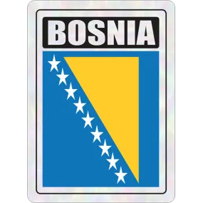 Bosnia II Prismatic Hologram Car Decal Sticker