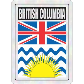 British Columbia Prismatic Hologram Car Decal Sticker