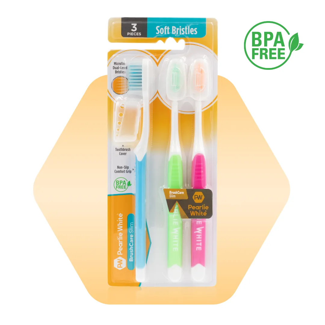 BrushCare Slim Soft Toothbrush Triple Pack