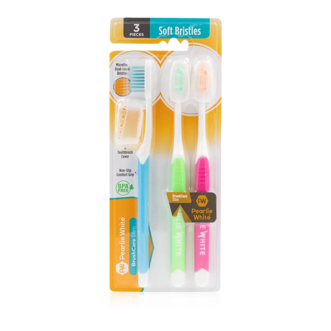 BrushCare Slim Soft Toothbrush Triple Pack