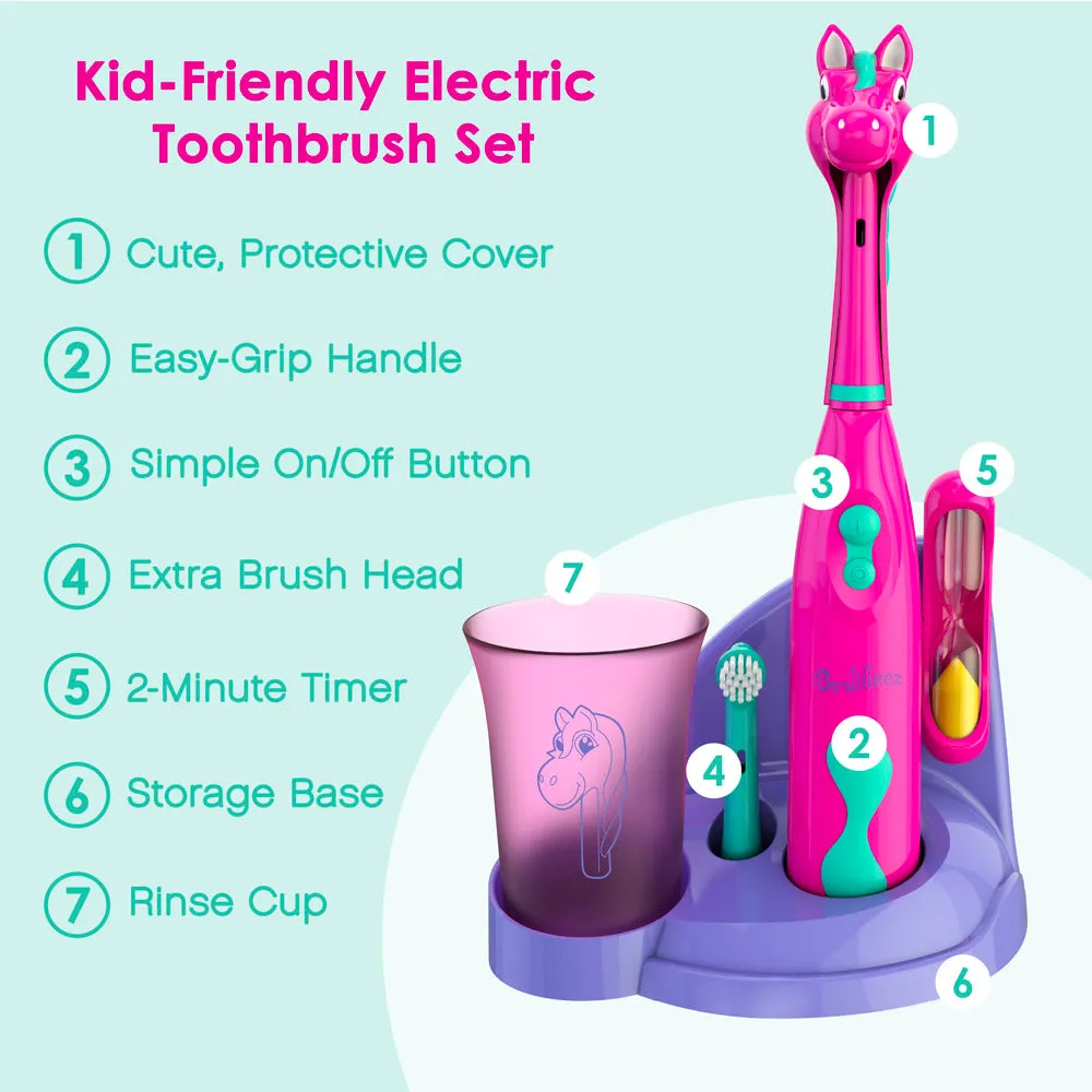 Brusheez® Kids’ Electric Toothbrush Set - Prancy the Pony