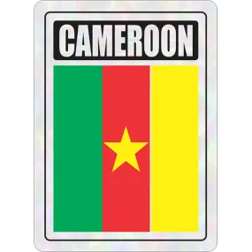 Cameroon Prismatic Hologram Car Decal Sticker