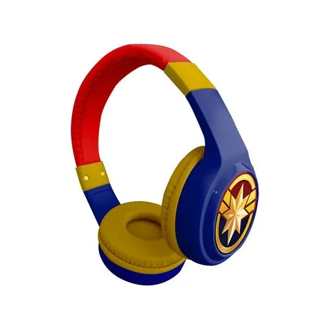 Captain Marvel Bluetooth Kids Headphones with Microphone