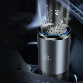 Car Air Purifier Ionizer Negative Ion Aluminum Alloy Car Air Freshener Activated Carbon Formaldehyde Auto Air Clean Accessories