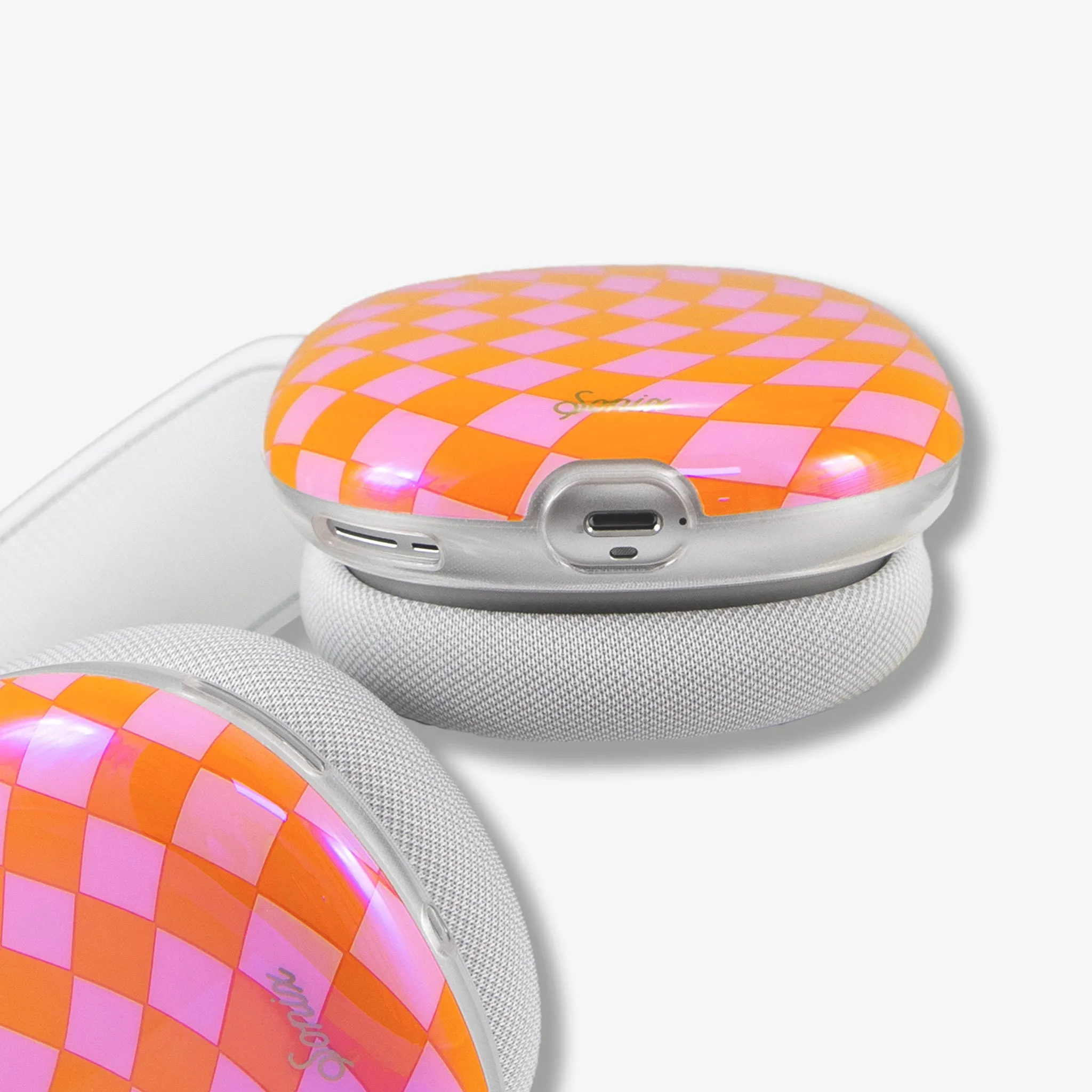 Checkmate Pink/Orange AirPods Max Cover