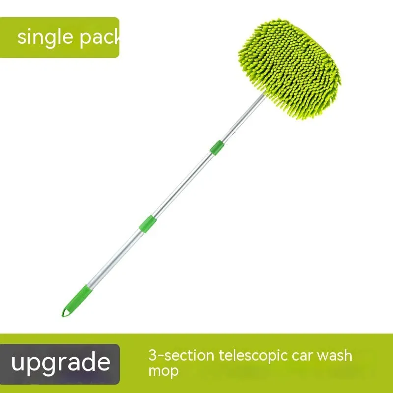 Chenille Three-Section Wax Brush Car Wax Duster Car Chenille Cleaning Brush Car Retractable Cleaning Brush