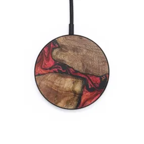 Circle Wood Resin Wireless Charger - Ali (Red, 686144)