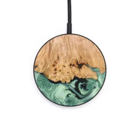 Circle Wood Resin Wireless Charger - Brett (Green, 637892)