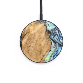 Circle Wood Resin Wireless Charger - Brianna (Aurora, 671865)