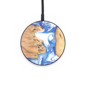 Circle Wood Resin Wireless Charger - Cruz (Blue, 682444)