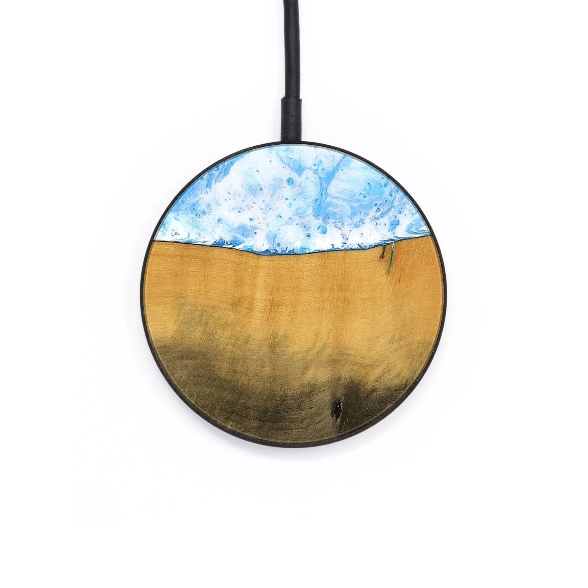 Circle Wood Wireless Charger - Leafy (Coastal, 736443)