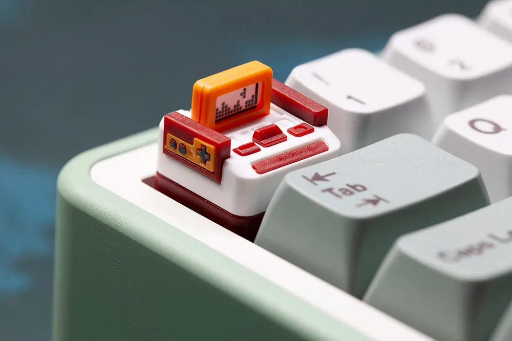 Classic Retro FC Keycap Famicom Vintage Novelty Keycap For Mechanical Keyboard Backlit Keycap ESC Cute Game Console