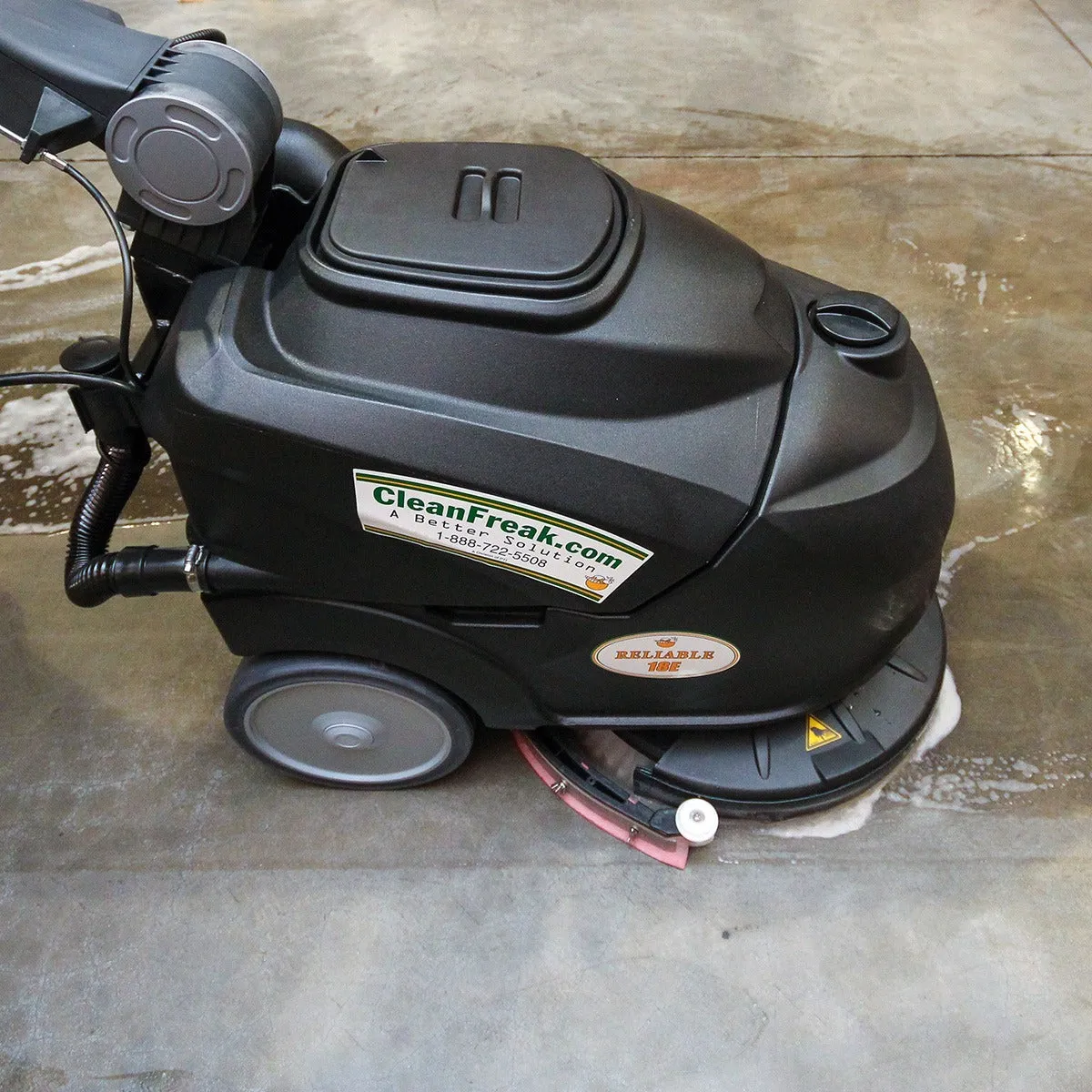 CleanFreak® 18" Electric Automatic Floor Scrubber Package w/ Accessories