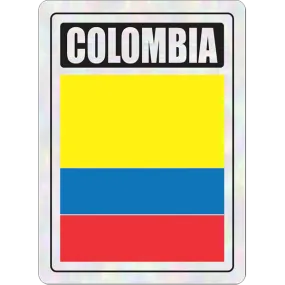 Colombia Prismatic Hologram Car Decal Sticker