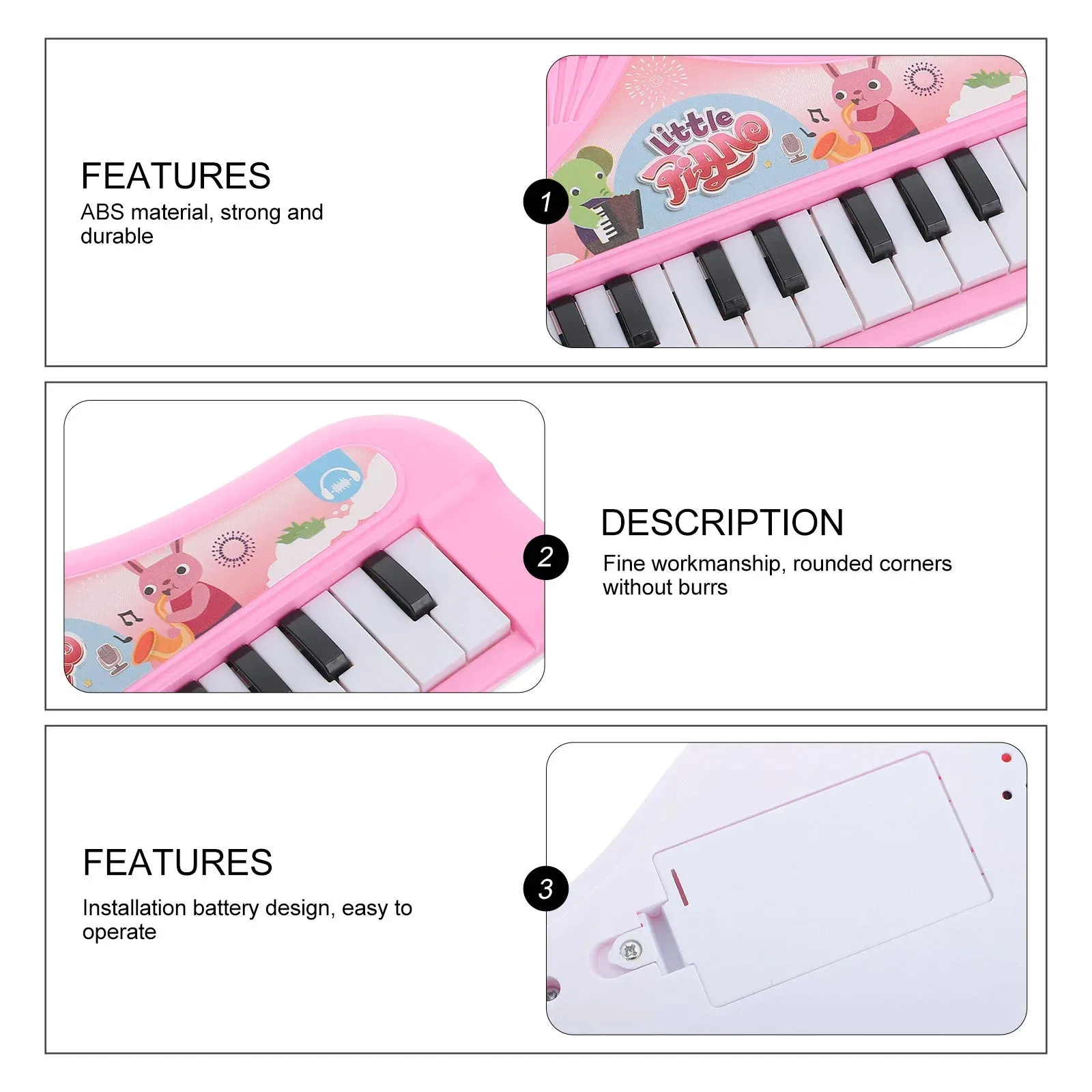 Colorful Electronic Keyboard Toy for Toddlers 1-3 - Musical Fun!