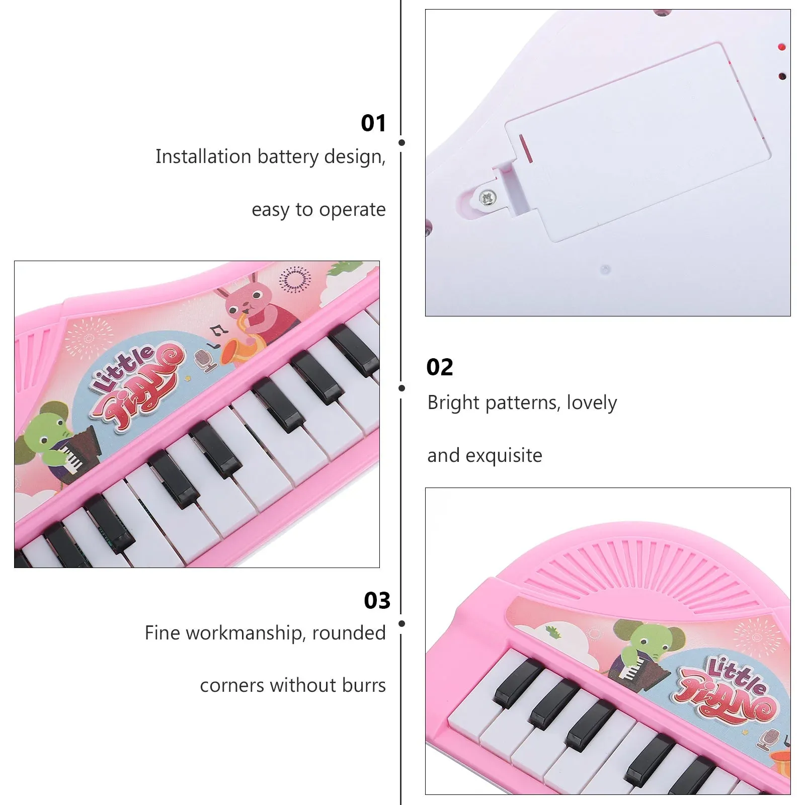 Colorful Electronic Keyboard Toy for Toddlers 1-3 - Musical Fun!