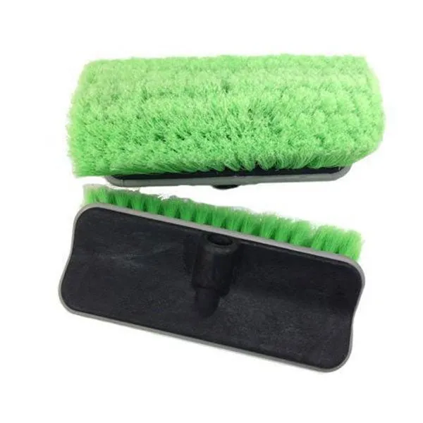 Commercial Tri-Head Car Wash Brush (Green) [Case of 10]