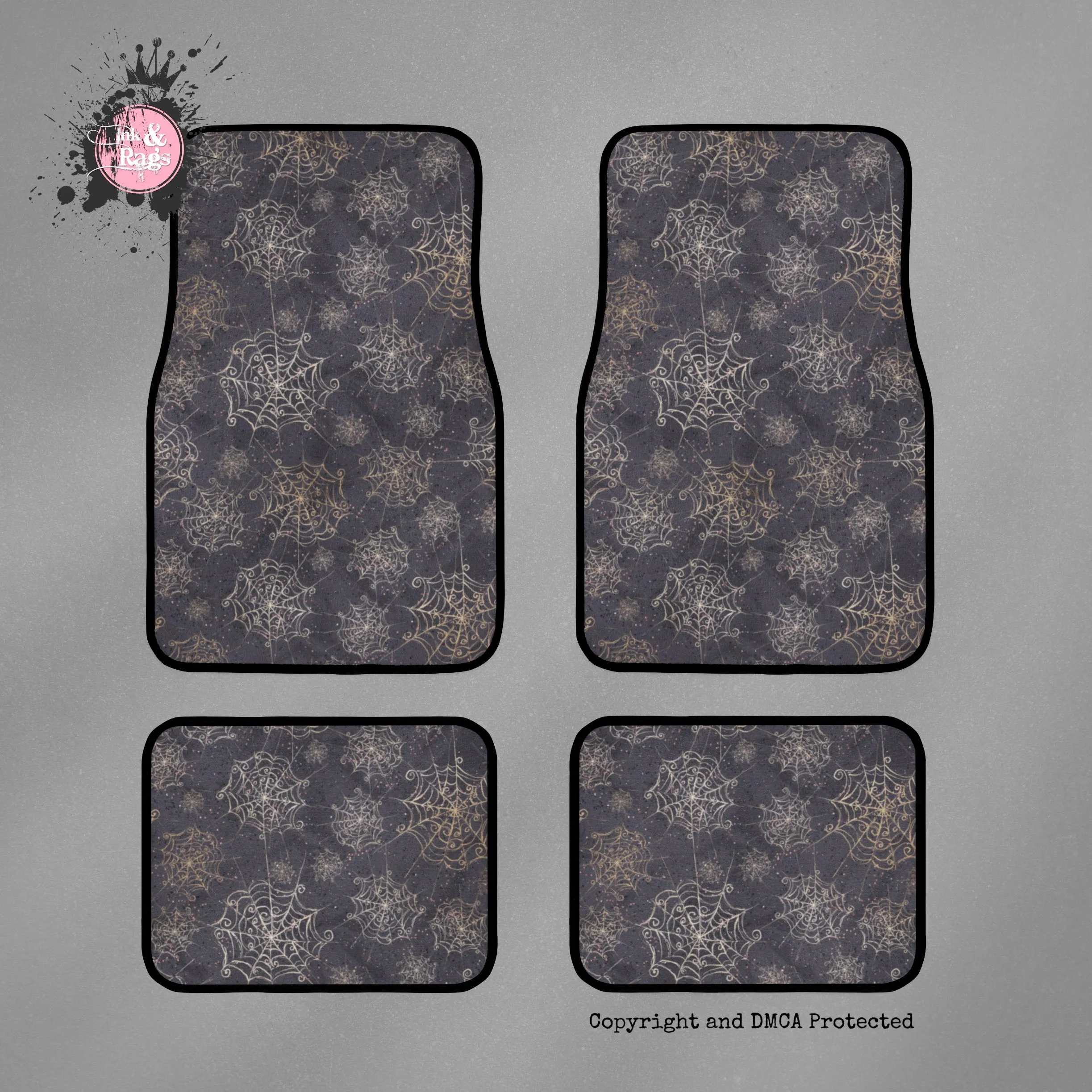 Curly Spider Web Car Mats