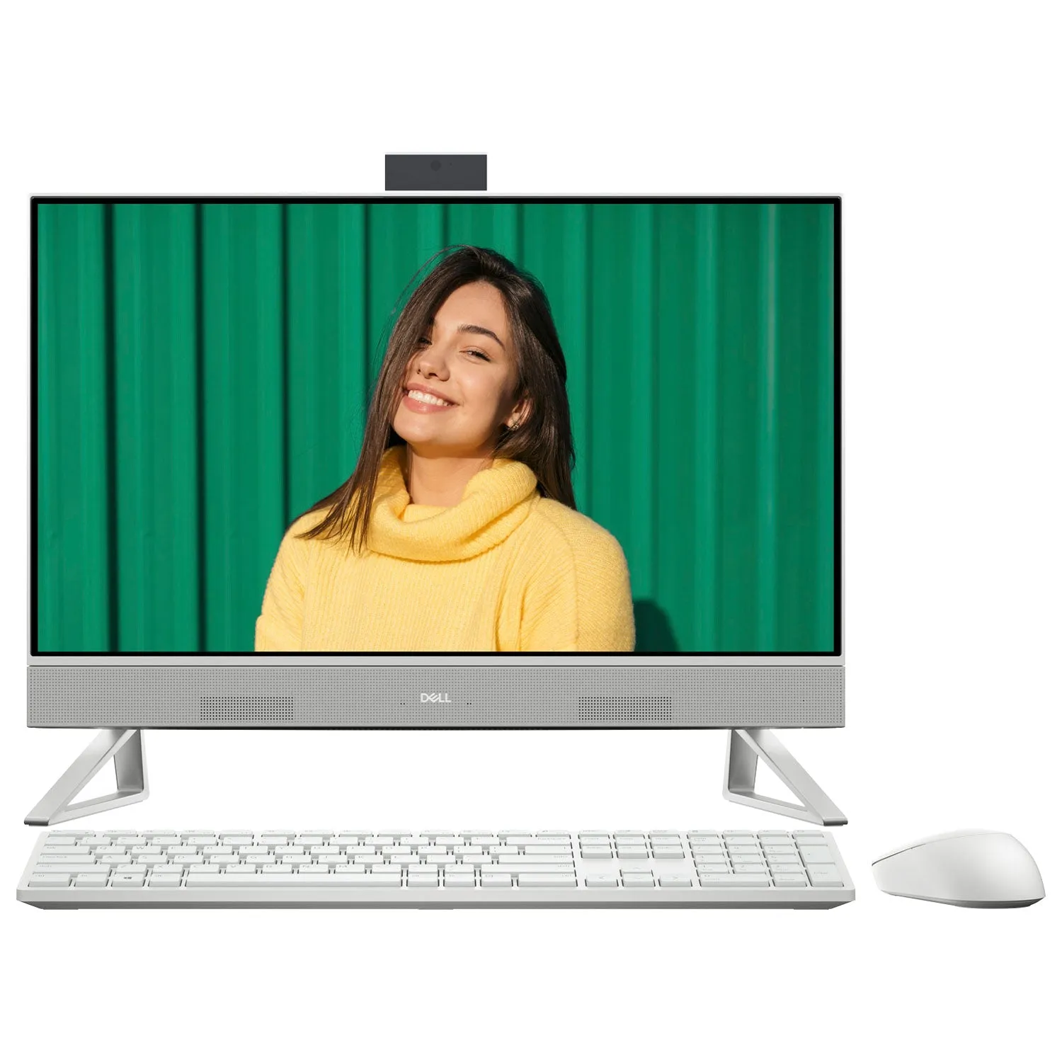 Dell Inspiron 24" All-in-One PC - White (AMD Ryzen 7 5825U/512GB SSD/16GB RAM/Windows 11) - English