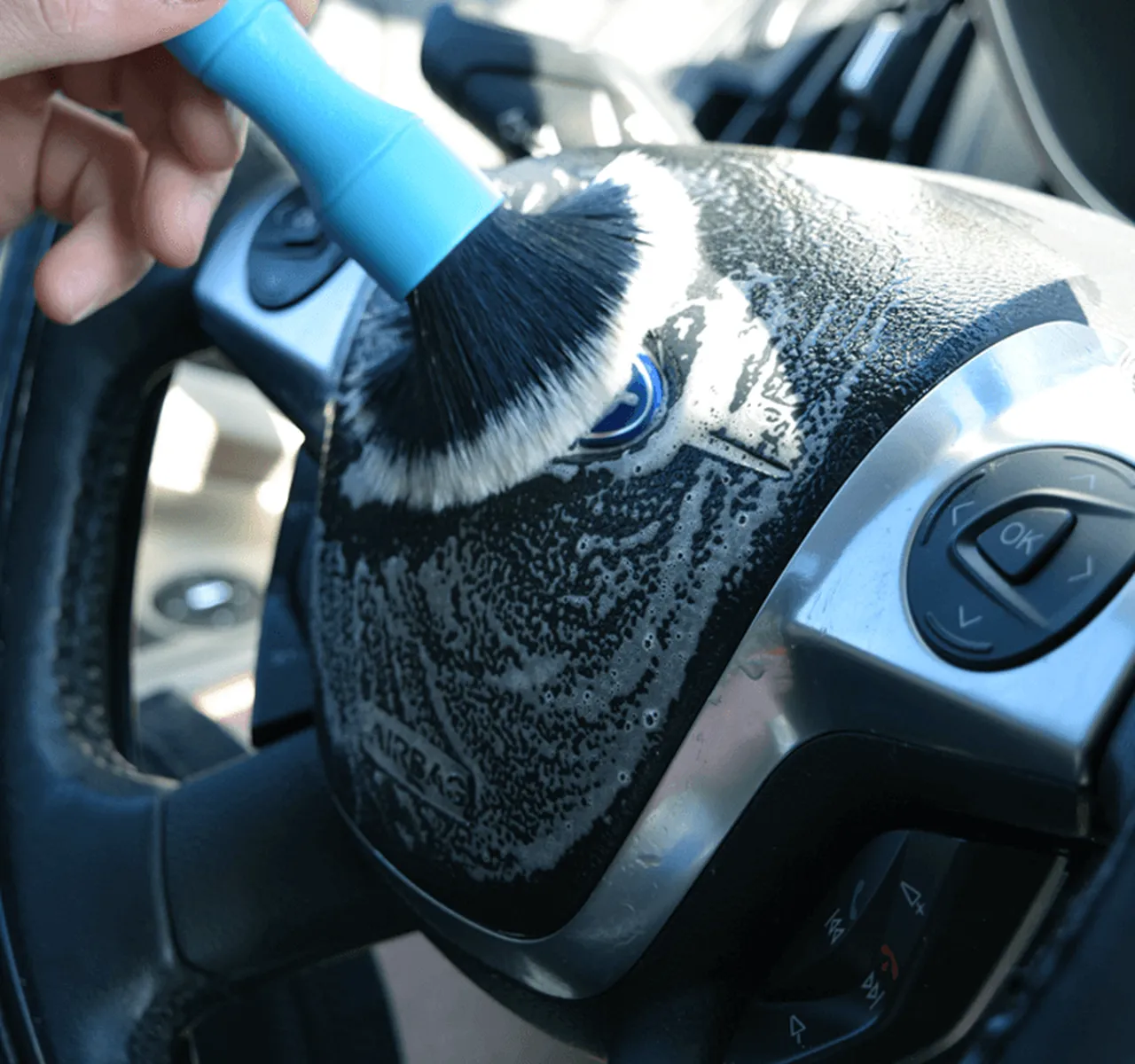 DETAIL FACTORY Detailing Brush (BLUE) Short and Long Handle Kit