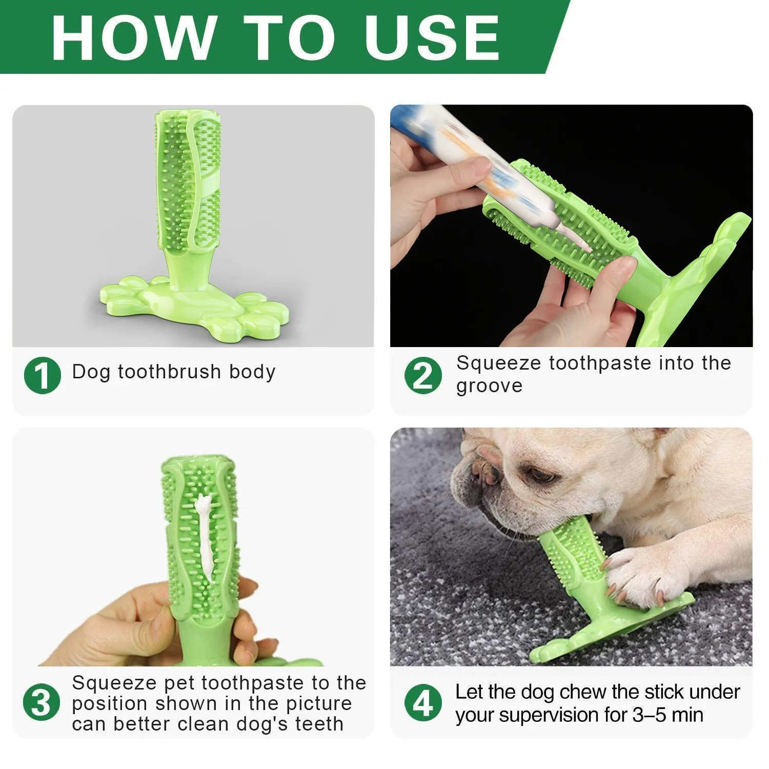 Dog Chew Toothbrush Stick, Massager, Size-M