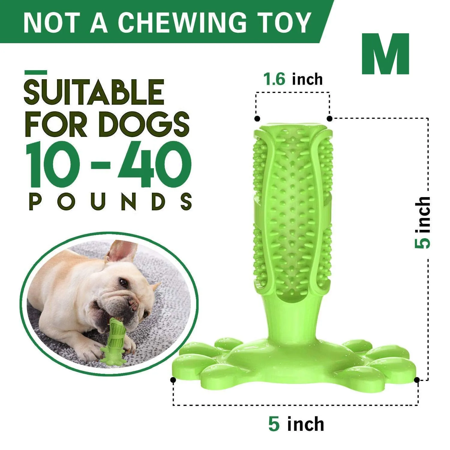 Dog Chew Toothbrush Stick, Massager, Size-M