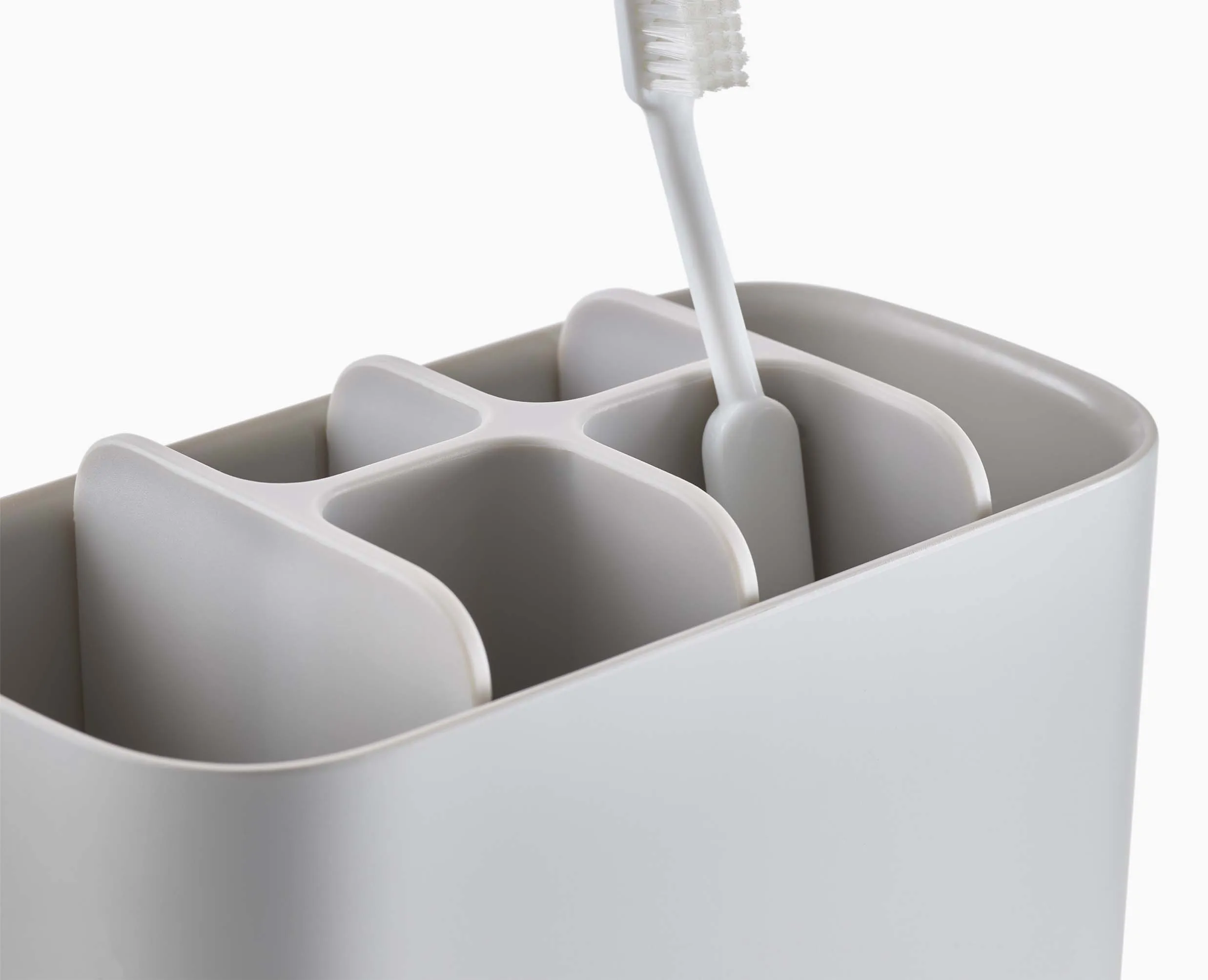 EasyStore™ Large Matt Ecru Toothbrush Holder