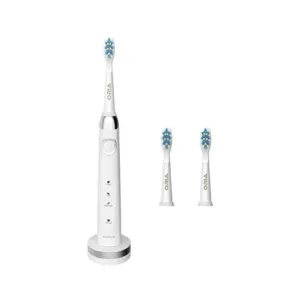 Electric rechargeable toothbrush with 3 replacement heads