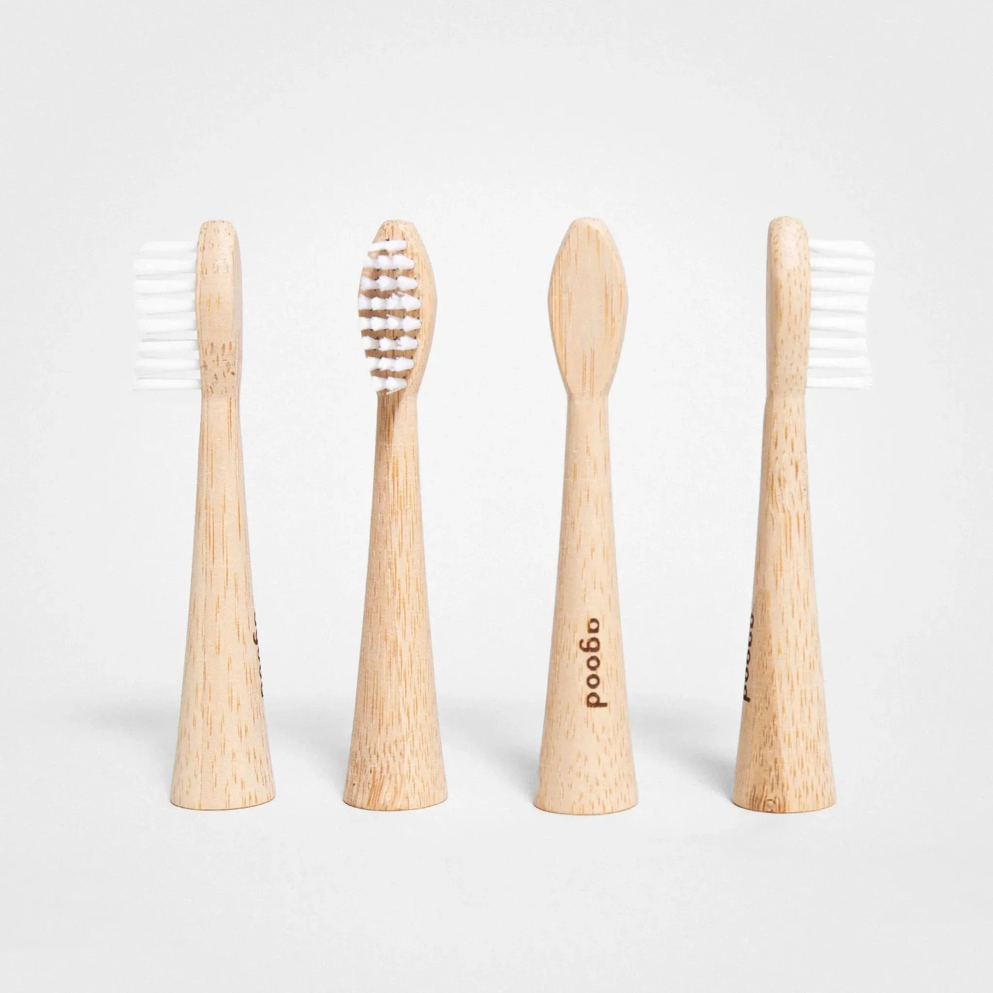 Electric Toothbrush Heads, 4-pack | Made of Bamboo, White, Philips