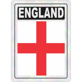 England Prismatic Hologram Car Decal Sticker