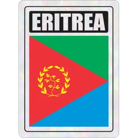 Eritrea Prismatic Hologram Car Decal Sticker