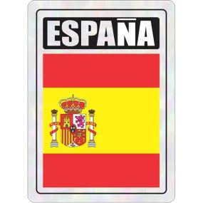 Espana Prismatic Hologram Car Decal Sticker