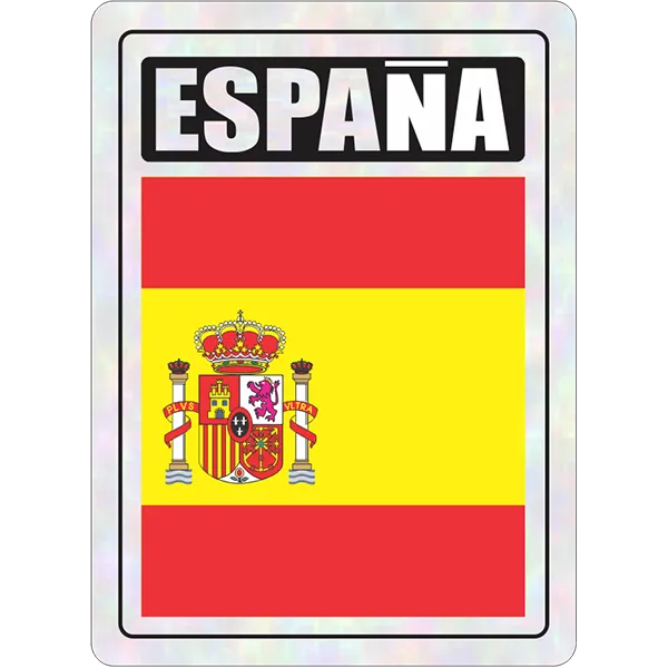 Espana Prismatic Hologram Car Decal Sticker