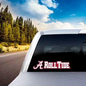 Fanmats Alabama Crimson Tide 2 Piece Team Slogan Decal Sticker Set