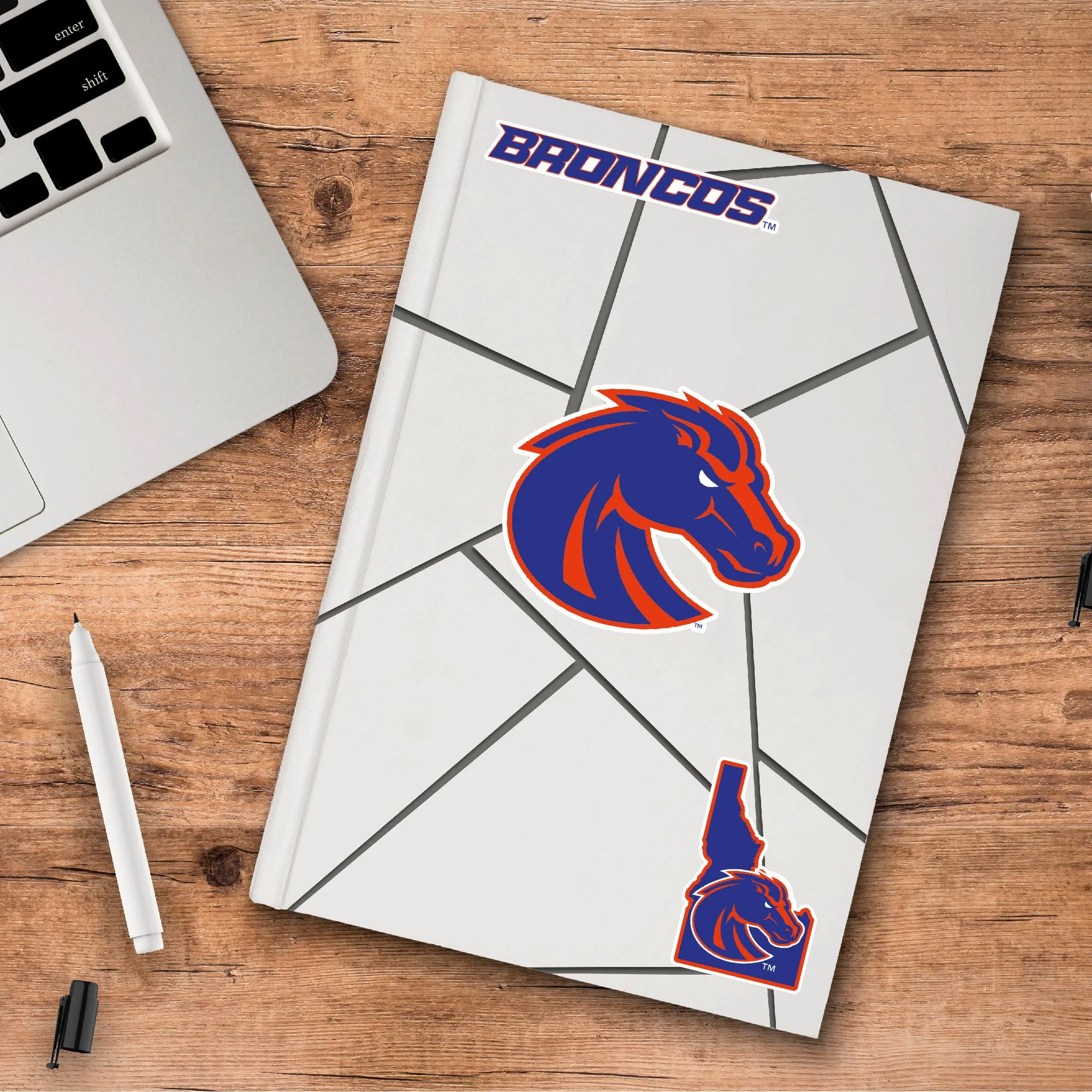 Fanmats Boise State Broncos 3 Piece Decal Sticker Set